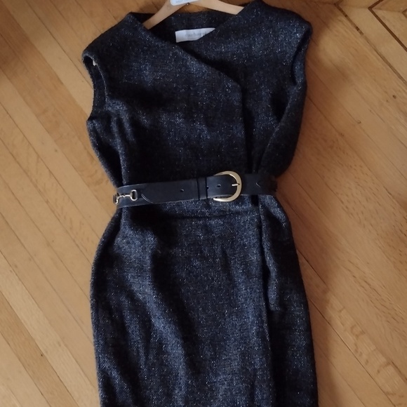 Cacharel Paris wool faux-wrap dress - Picture 2 of 11